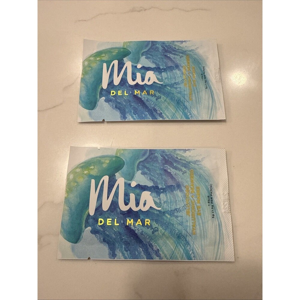 2 Packs Mia Del Mar Hyaluronic Acid & Seaweed Blend Eye Masks